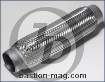 Гофра глушителя JD d45mm-260mm - с тройной оплеткой