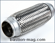 Гофра глушителя JD d50mm-200mm - с тройной оплеткой
