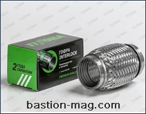 Гофра глушителя Tixona d45mm -100mm с внутренним металлорукавом