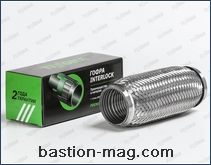 Гофра глушителя Tixona d60mm -200mm с внутренним металлорукавом